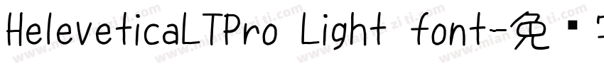 HeleveticaLTPro Light font字体转换